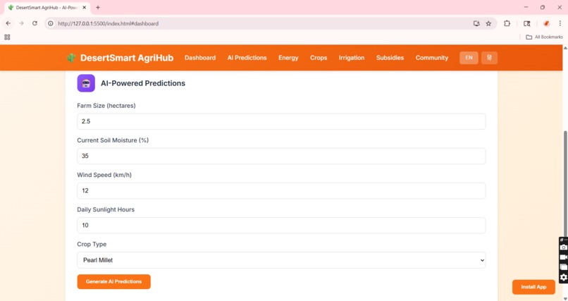 DesertSmart AgriHub – screenshot 5