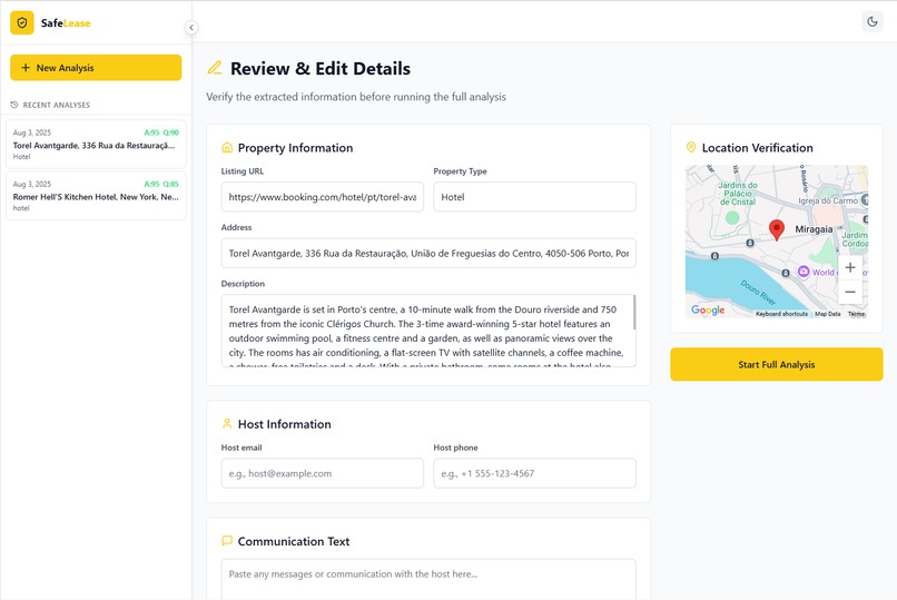 SafeLease – screenshot 3