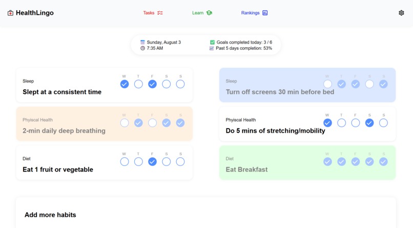 HealthLingo – screenshot 1