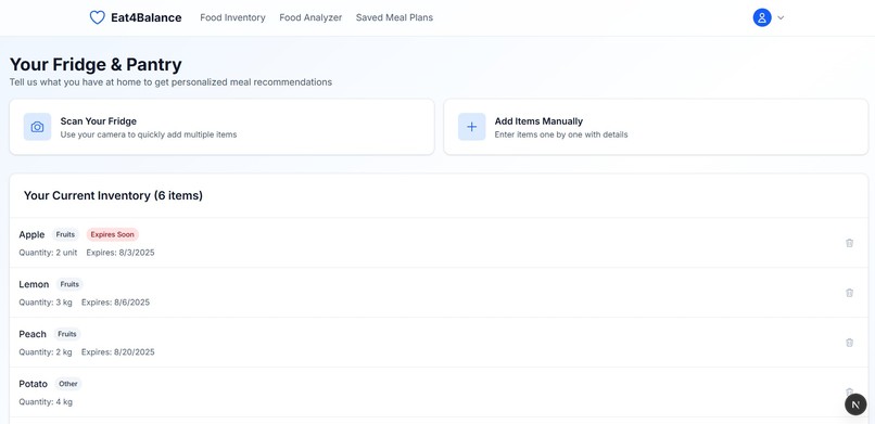 Eat4Balance – screenshot 2
