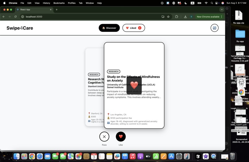Swipe4Care – screenshot 3
