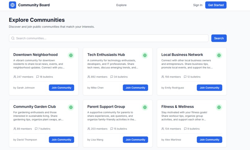 Community Bulletin Board – screenshot 4