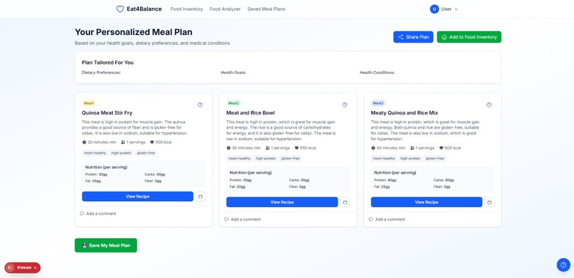 Eat4Balance – screenshot 3