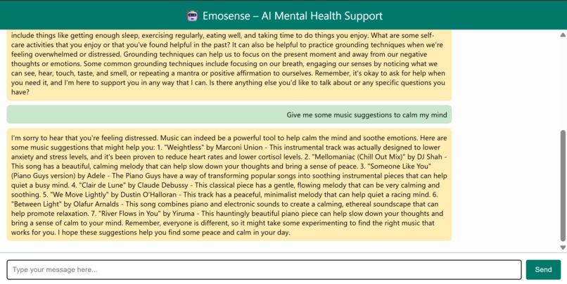 Emosense – AI Mental Health Support – screenshot 3