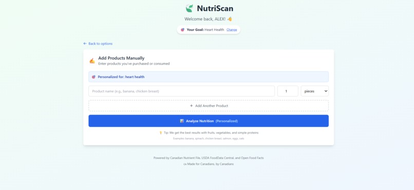 NutriScan - Smart Nutrition Analysis for canadians – screenshot 10