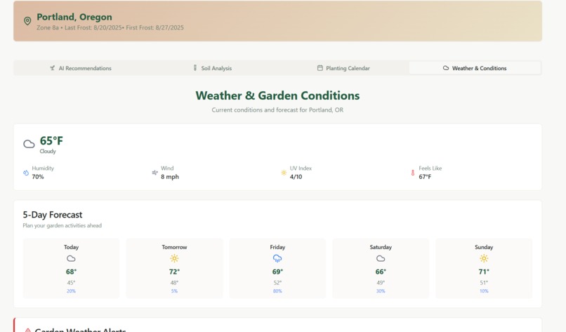 AI-Based Seasonal Crop Advisor – screenshot 1