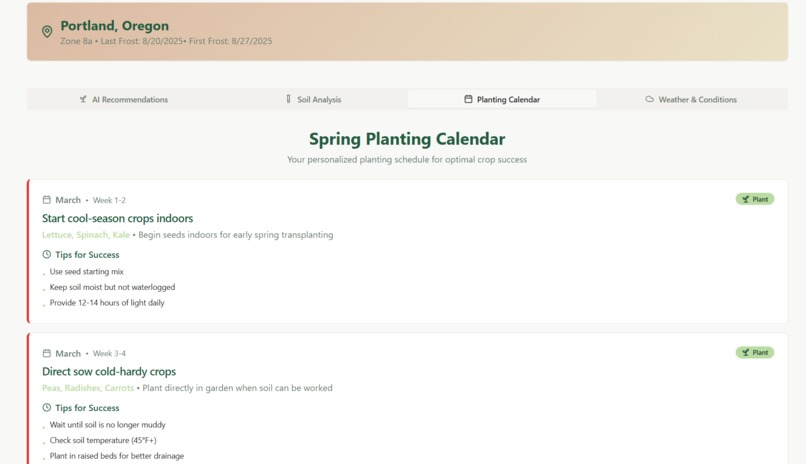 AI-Based Seasonal Crop Advisor – screenshot 2