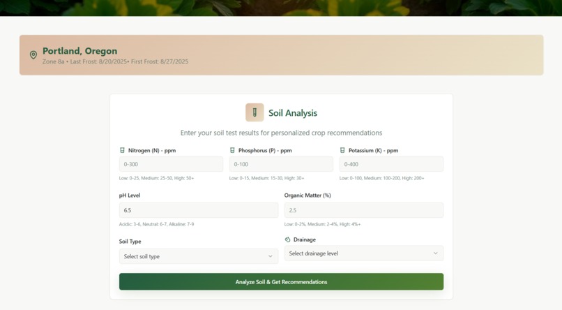 AI-Based Seasonal Crop Advisor – screenshot 5