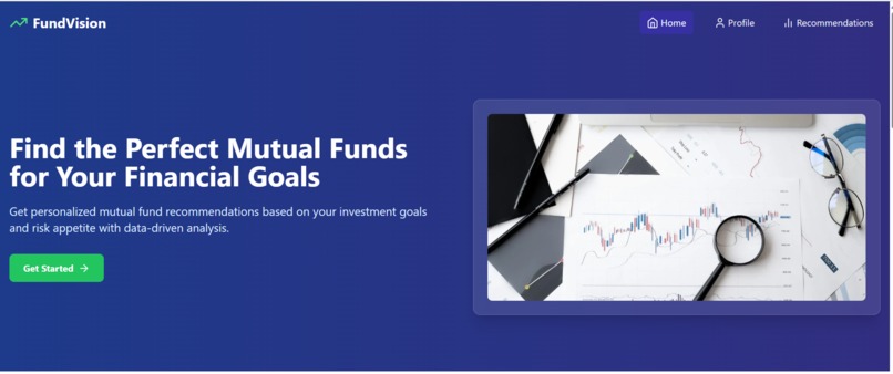 FundVision – Smart Financial Health Dashboard – screenshot 1