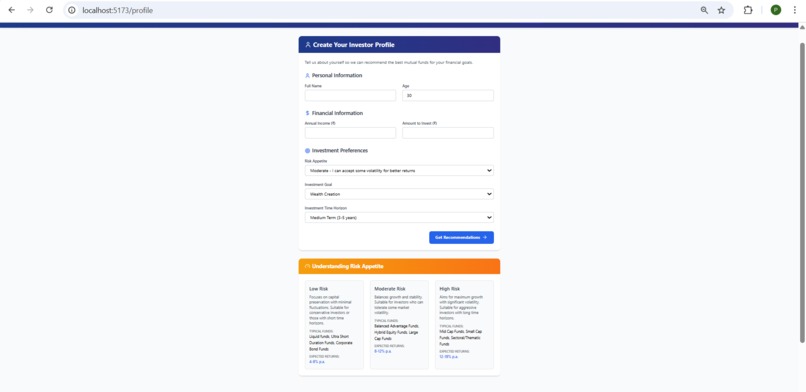 FundVision – Smart Financial Health Dashboard – screenshot 2