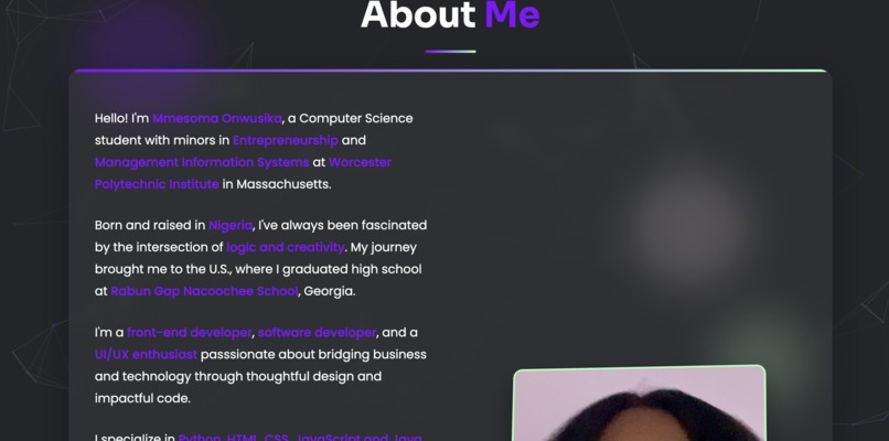 Mmesoma Onwusika Portfolio – screenshot 4
