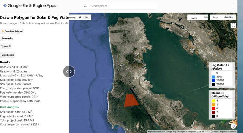 Trees, Heat Islands, Flood Risk & Solar Energy, Fog Water – screenshot 2