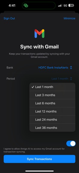Amigo AI - Expense Manager – screenshot 13