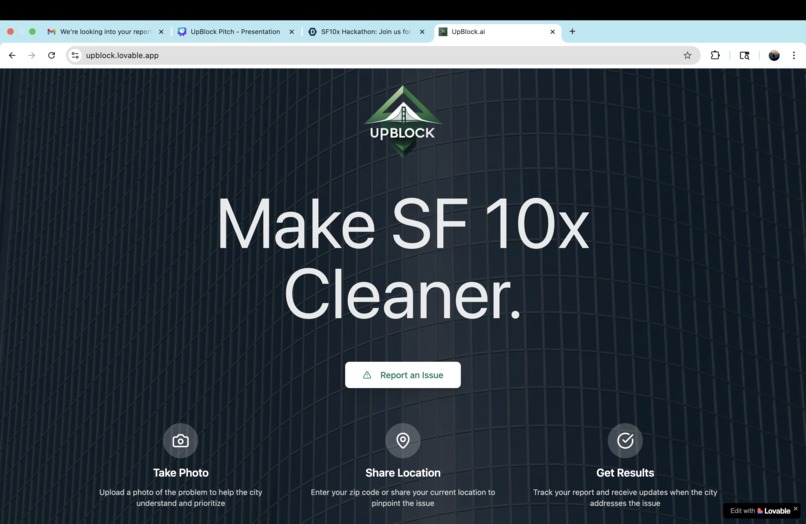 UpBlock – screenshot 1