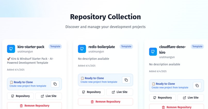 Modern Full-Stack Boilerplate with AI Search & Deno Backend – screenshot 1