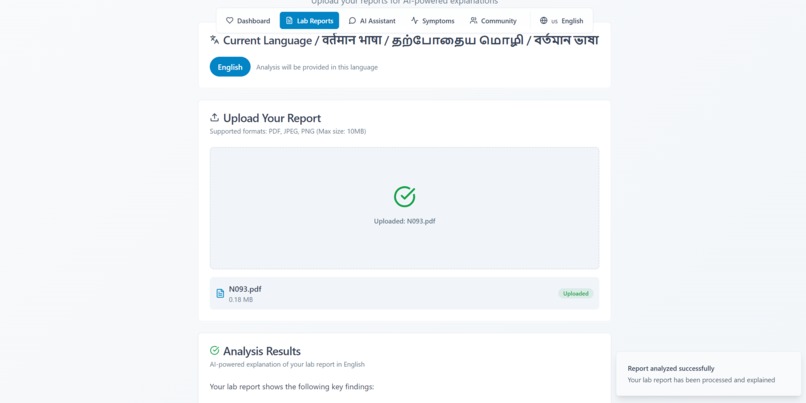 ThalaCare AI Assistant – screenshot 3