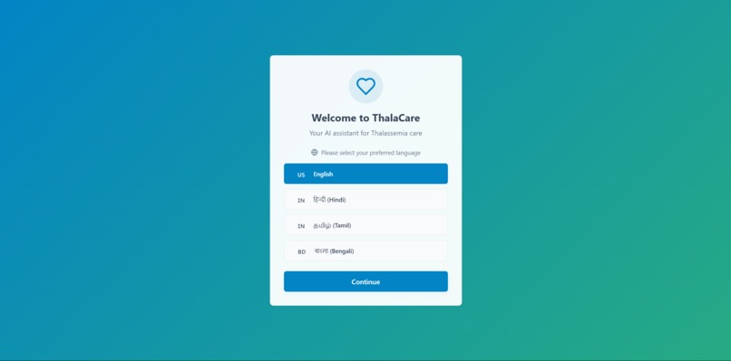 ThalaCare AI Assistant – screenshot 1
