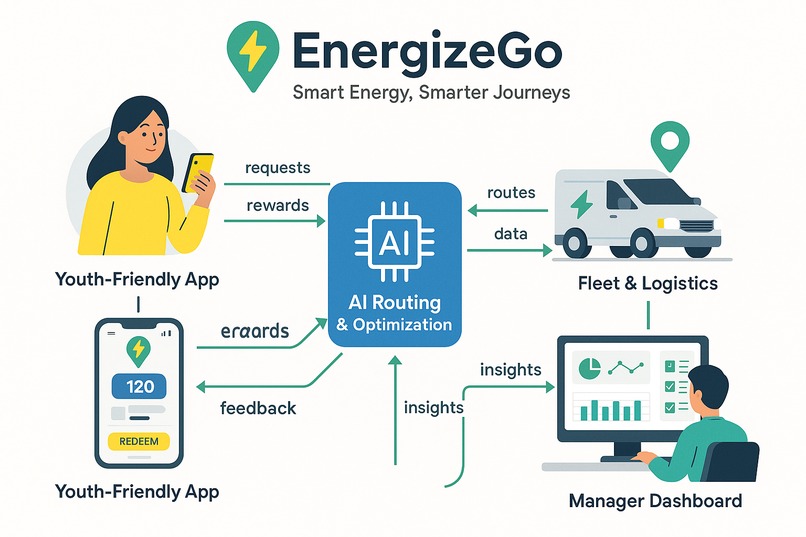 EnergizeGo – AI-Powered Smart Energy & Logistics Companion." – screenshot 1