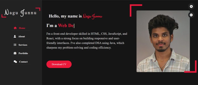 Portfolio – screenshot 1