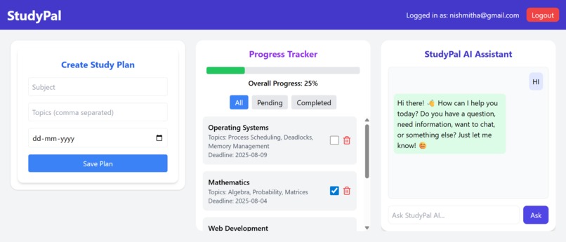 StudyPal – screenshot 2