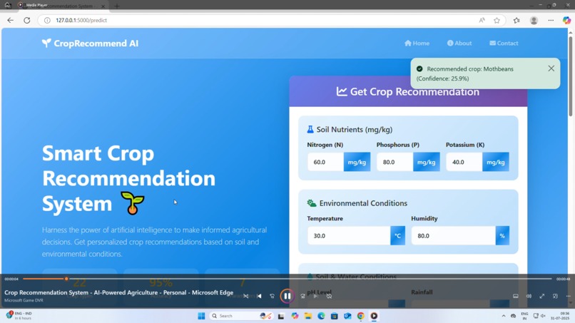 FarmSage:AI-Powered Crop Recommendations for Smarter Farming – screenshot 4