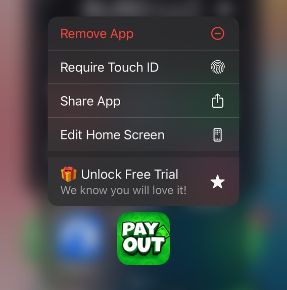 Payout – screenshot 2