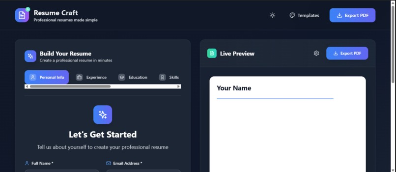Resume Writer – screenshot 1