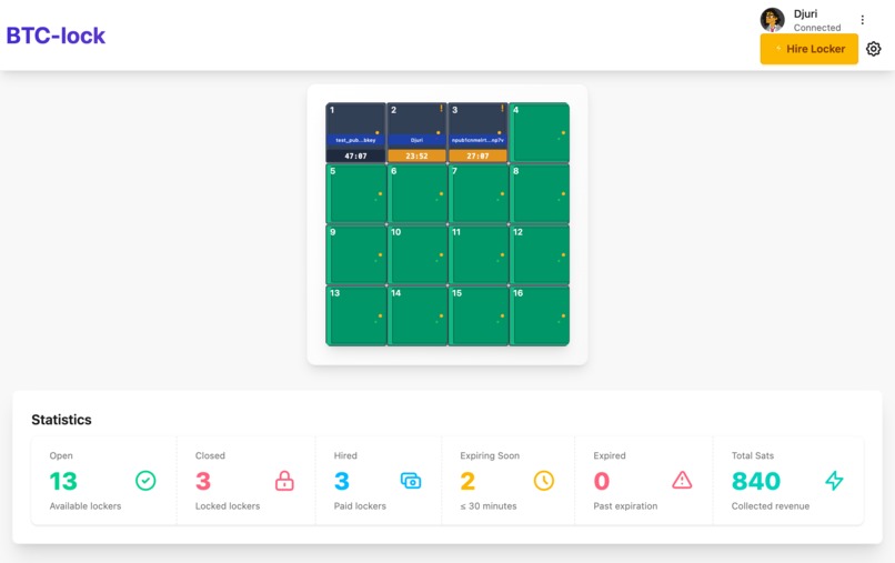 BTC-lock – screenshot 1
