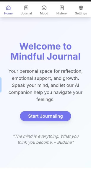Mental Health Journal Assistant – screenshot 1