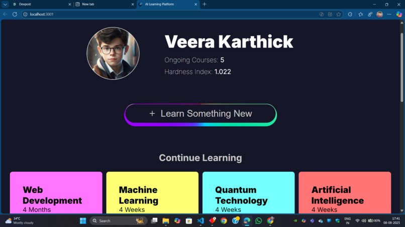 AI Learning Platform – screenshot 1
