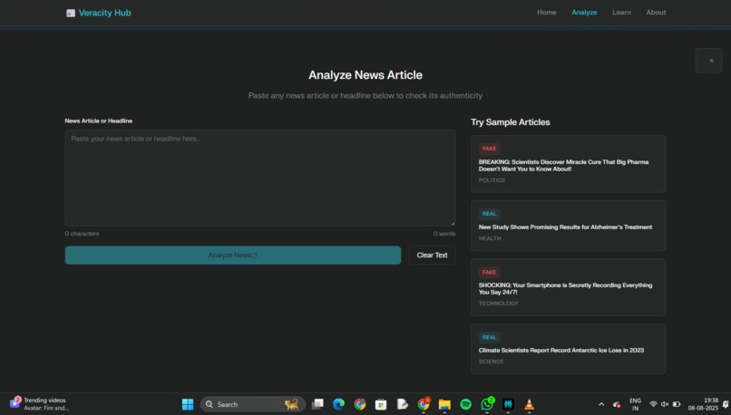 Veracity Hub – screenshot 1