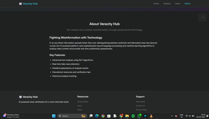 Veracity Hub – screenshot 2