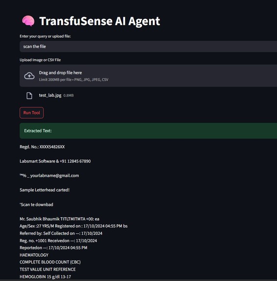 TransfuSense  – screenshot 4