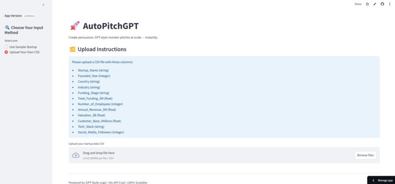 AutoPitchGPT: AI-Powered Investor Pitch Generator – screenshot 3