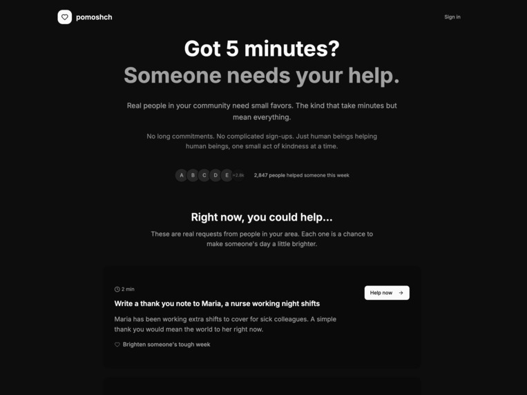 Pomoshch – screenshot 1