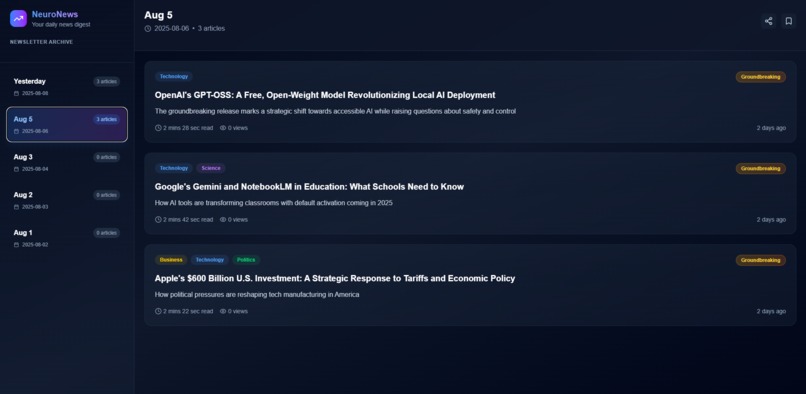 Neuro News – screenshot 1