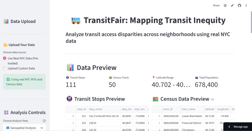 TransitFair – screenshot 1