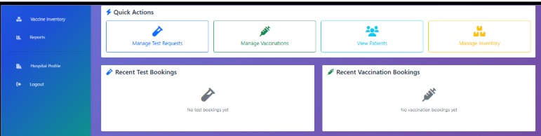 MediCare– Covid Test and Vaccination Management System – screenshot 9