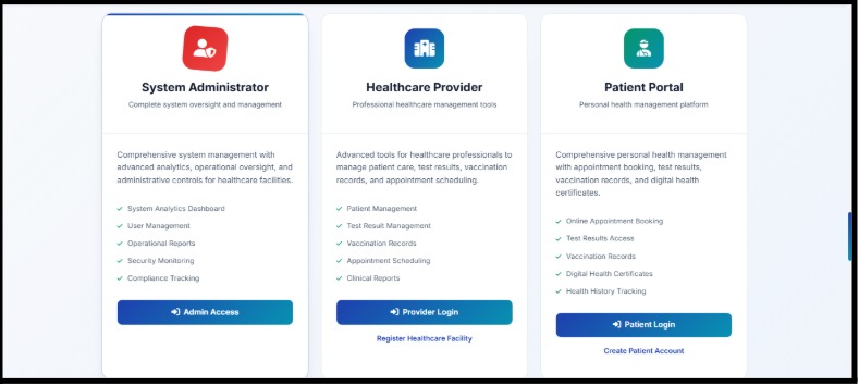 MediCare – Covid Test and Vaccination Management System – screenshot 8