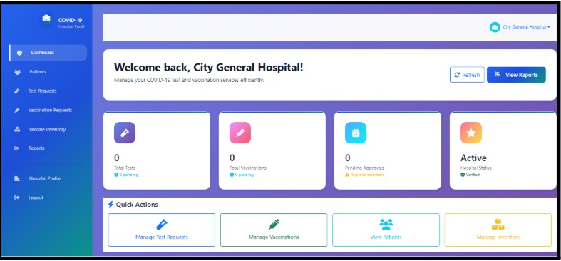MediCare – Covid Test and Vaccination Management System – screenshot 9