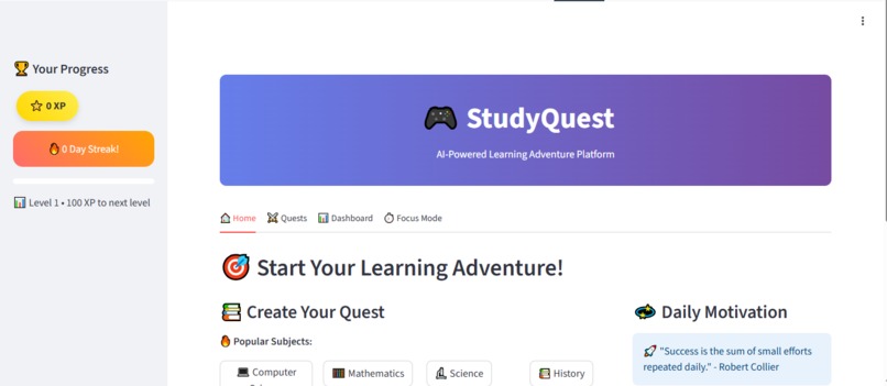 StudyQuest – screenshot 1