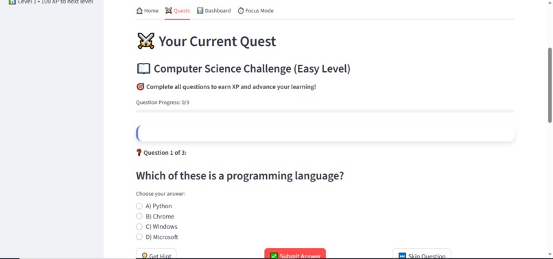 StudyQuest – screenshot 3