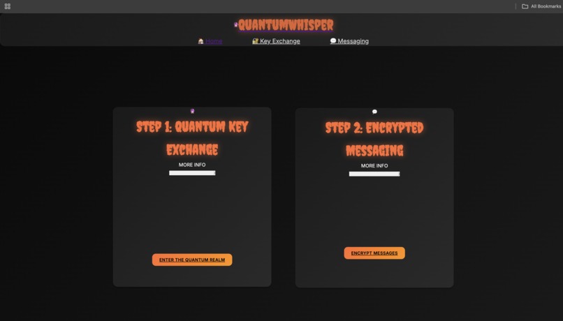 QuantumWhisper – screenshot 1