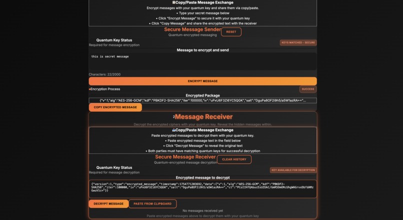 QuantumWhisper – screenshot 3