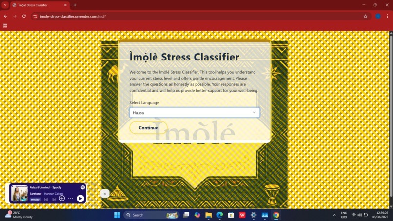 Ìmọ̀lè Stress Classifier  – screenshot 7