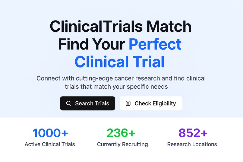 ClinicalTrials Match - AI-Powered Trial Discovery Platform – screenshot 1
