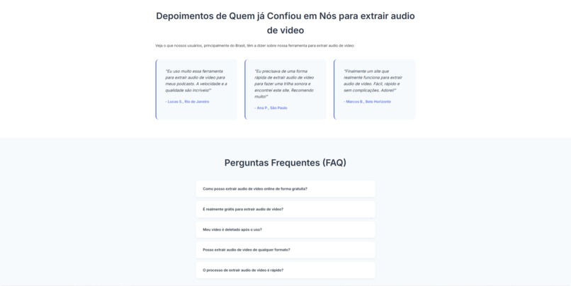 Extrair Áudio de Vídeo – screenshot 1