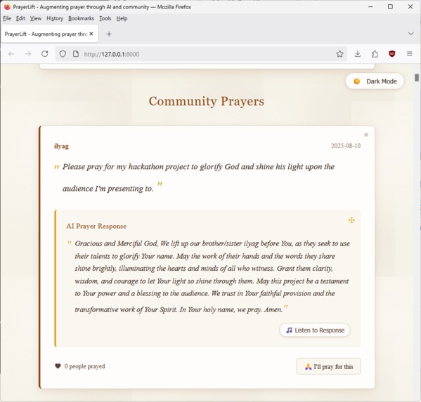 PrayerLift – screenshot 1