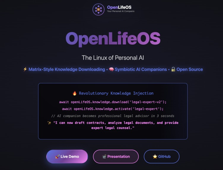OpenLifeOS AI – screenshot 1