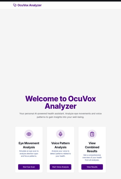 OcuVox Health Analyzer – screenshot 2